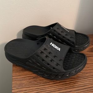 Men’s Hoka One One Ora Recovery Slide Black, size 9